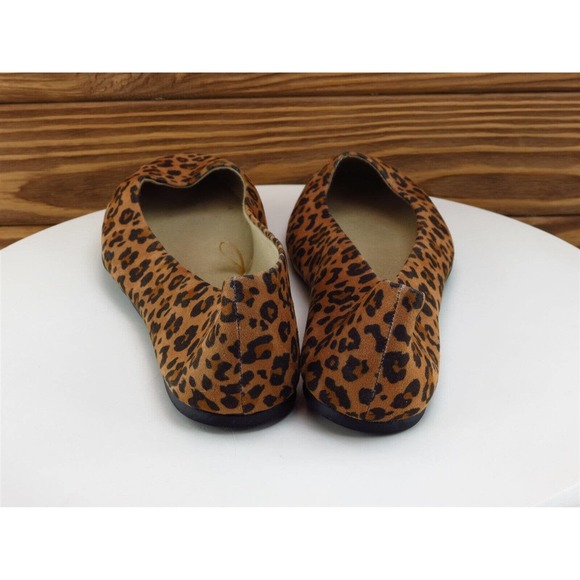 Time And Tru Size 8.5 Ballet Shoes Brown Fabric Women‎ W - Picture 7 of 10